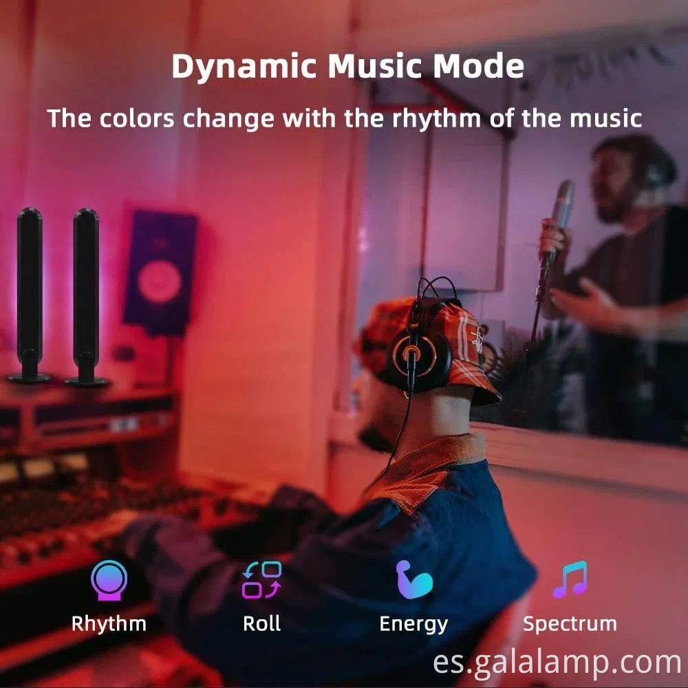 Luz de recolección LED ambiental para la configuración de la computadora definitiva